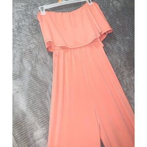 Coral Jumpsuit - Super Flattering